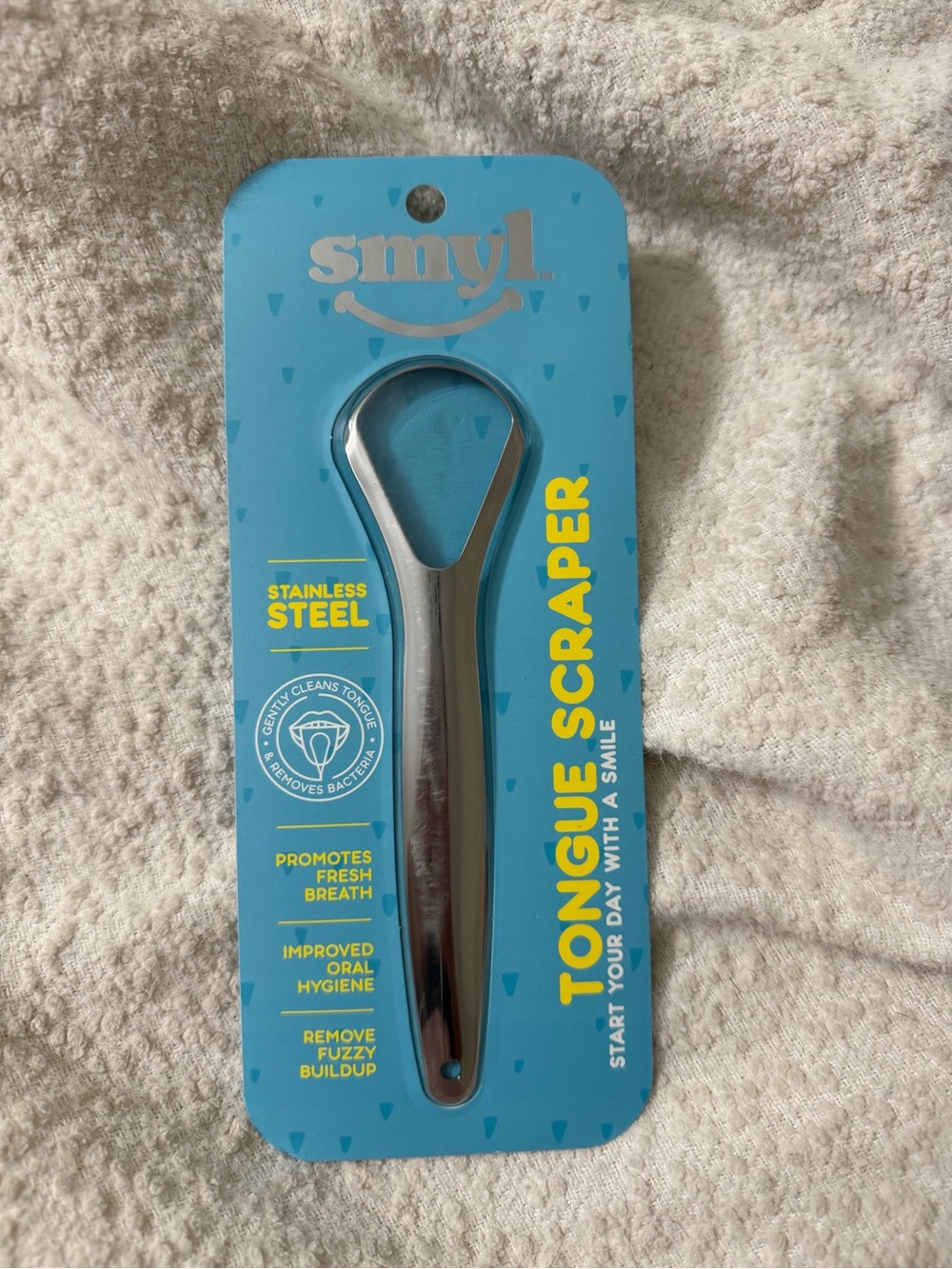 STAINLESS STEEL GRADE A Tongue Scraper Cleaner Smyl